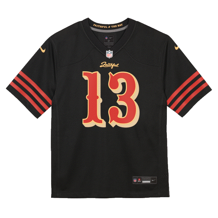 Nike Preschool San Francisco 49ers Brock Purdy Rivalry Game Jersey - Black product image 1, provided for visual reference