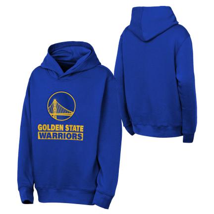 Youth Golden State Warriors Back To Basics Fleece Hoodie product image 3, provided for visual reference and product detail