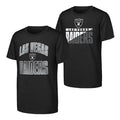 Las Vegas Raiders Youth Never Quit 2PK Short Sleeve Crew T-Shirt product image 1, provided for visual reference and product