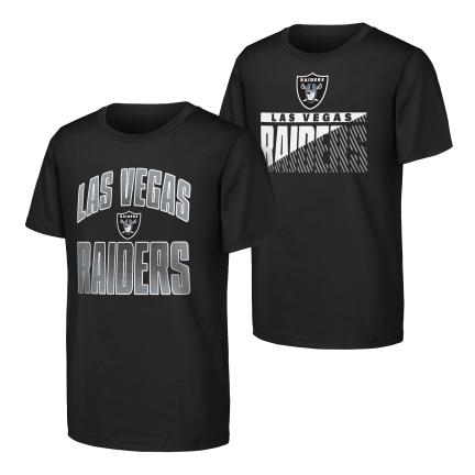 Las Vegas Raiders Youth Never Quit 2PK Short Sleeve Crew T-Shirt product image 1, provided for visual reference and product