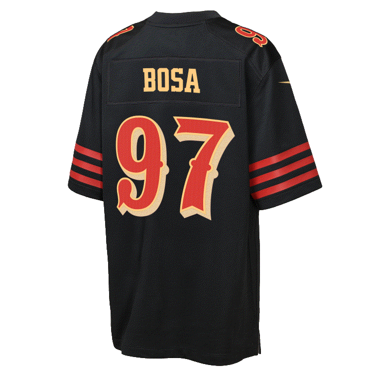 Nike Youth San Francisco 49ers Nick Bosa Rivalry Game Jersey-Black product image 2, provided for visual reference and