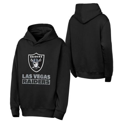 Las Vegas Raiders Little Kids Back To Basics Fleece Hoodies product image 3, provided for visual reference and product