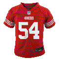 Nike Preschool San Francisco 49ers Fred Warner Game Jersey - Scarlet product image 1, provided for visual reference and