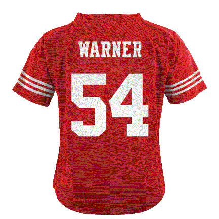 Nike Preschool San Francisco 49ers Fred Warner Game Jersey - Scarlet product image 2, provided for visual reference and