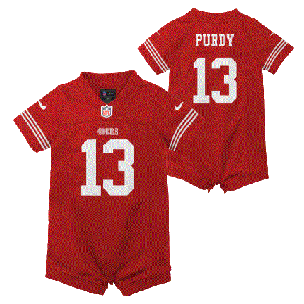 Brock Purdy San Francisco 49ers Nike Infant Romper Game Jersey product image 2, provided for visual reference and product