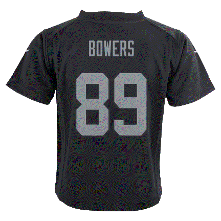 Nike Preschool Las Vegas Raiders Brock Bowers Game Jersey - Black product image 2, provided for visual reference and product