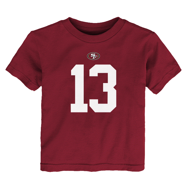 Nike Preschool San Francisco 49ers Brock Purdy Name & Number T-Shirt - Red product image 1, provided for visual reference