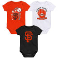 Newborn & Infant San Francisco Giants 3Pack Bodysuit product image 1, provided for visual reference and product detail review
