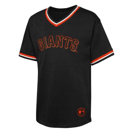 Youth San Francisco Giants Relief Pitcher V-Neck T-Shirt-Black product image 1, provided for visual reference and product