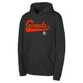 Youth San Francisco Giants Tailor Made Fleece Hoodie-Black/Orange product image 1, provided for visual reference and product