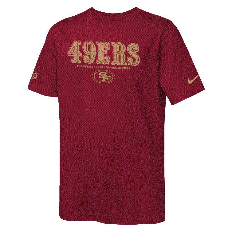 Youth San Francisco 49ers TM Issue T-Shirt - Red product image 2, provided for visual reference and product detail review