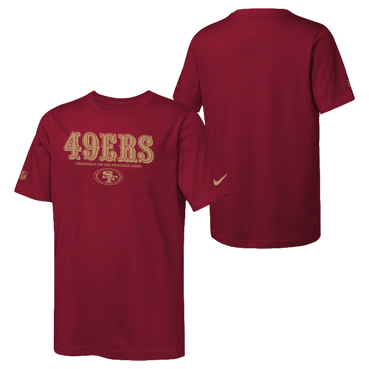 Youth San Francisco 49ers TM Issue T-Shirt - Red product image 4, provided for visual reference and product detail review
