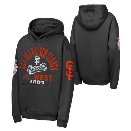 Youth San Francisco Giants Sweep Fleece Hoodie product image 3, provided for visual reference and product detail review