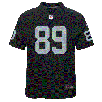 Nike Youth Las Vegas Raiders Brock Bowers #89 Game Jersey - Black product image 1, provided for visual reference and product