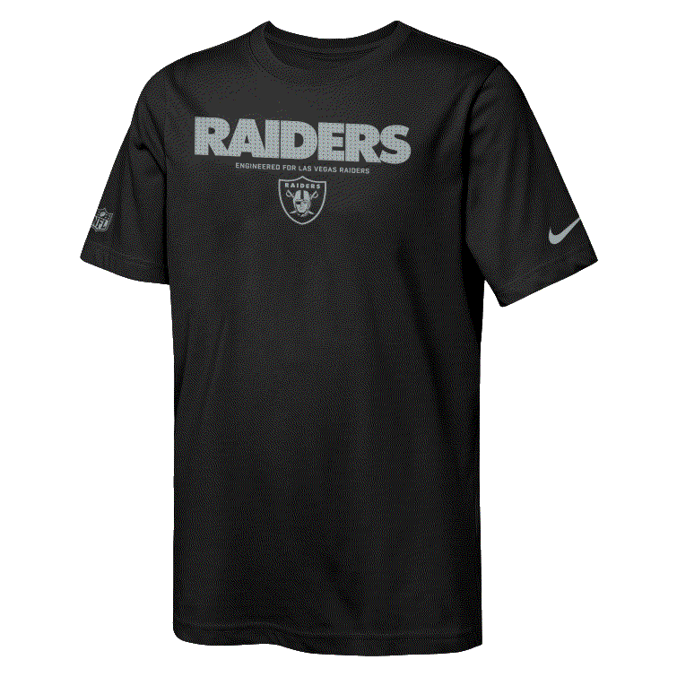 Las Vegas Raiders Youth Issue Crew T-Shirt product image 1, provided for visual reference and product detail review