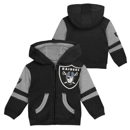 Infants Las Vegas Raiders Stadium Full Zip Jacket product image 3, provided for visual reference and product detail review
