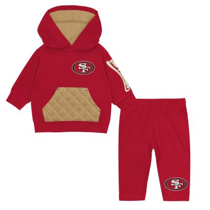 San Francisco 49ers Toddler Drive Stopper 2pc Fleece Set product image 1, provided for visual reference and product detail