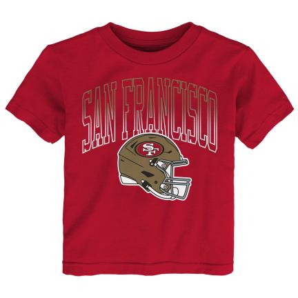 San Francisco Toddler Game Face T-Shirt - Red product image 1, provided for visual reference and product detail review