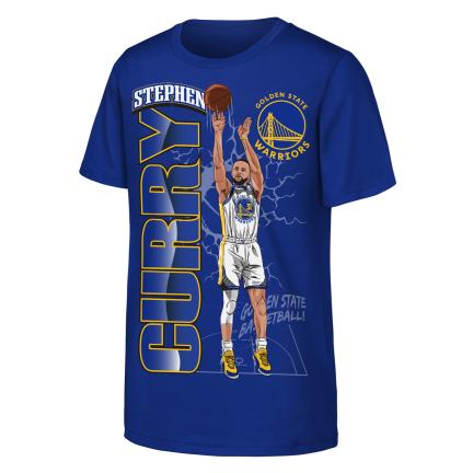 NBA Youth Golden State Warriors Stephen Curry New Heights Cotton T-Shirt product image 1, provided for visual reference and