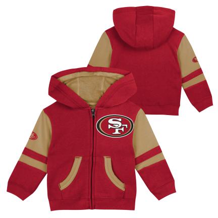 Infants San Francisco 49ers Stadium Full Zip Jacket product image 3, provided for visual reference and product detail review