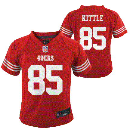 Infant Nike George Kittle Scarlet San Francisco 49ers Game Jersey product image 3, provided for visual reference and product