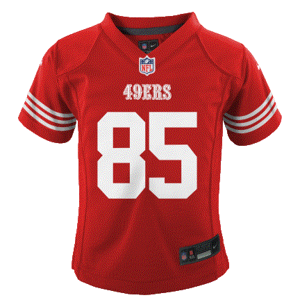 Infant Nike George Kittle Scarlet San Francisco 49ers Game Jersey product image 1, provided for visual reference and product