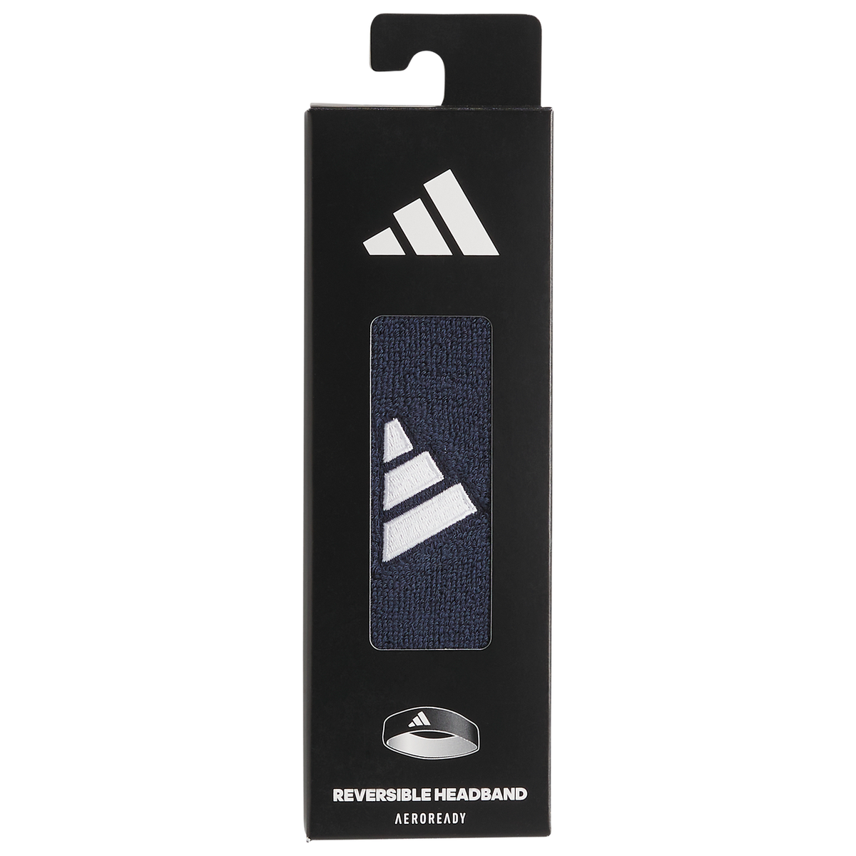 Adidas Interval Reversible 2.0 Headband - Navy/White product image 3, provided for visual reference and product detail review