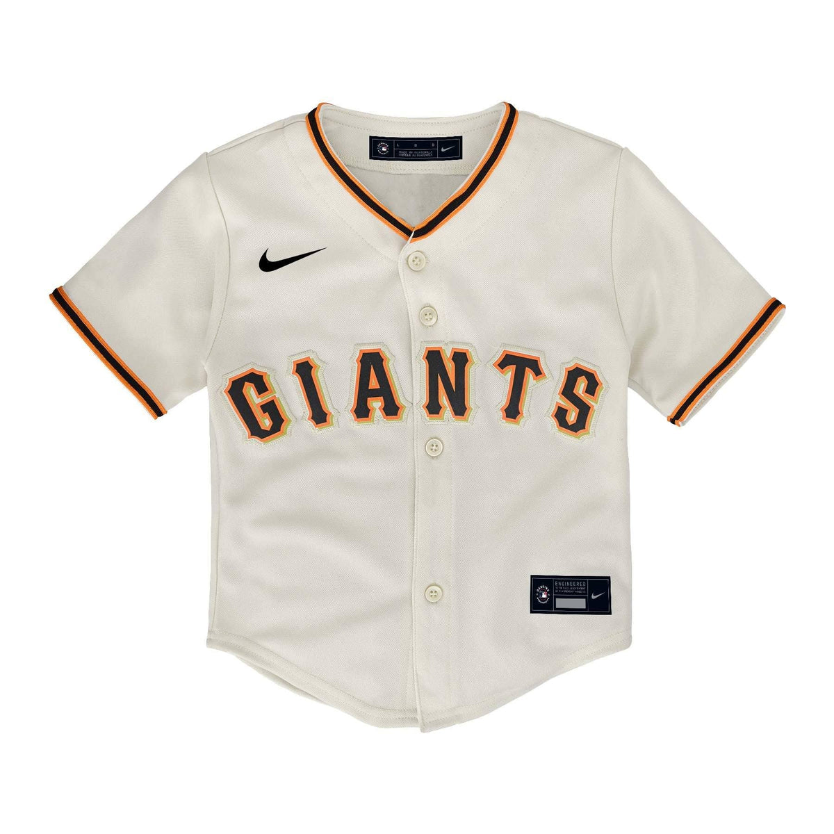 Nike Toddler San Francisco Giants Home Jersey-Cream product image 1, provided for visual reference and product detail review