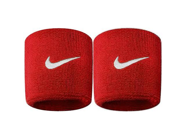 Nike Swoosh Wrist Bands-Red product image 1, provided for visual reference and product detail review