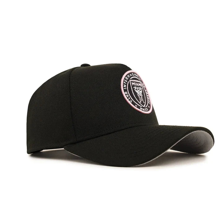 New Era Inter Miami A-Frame 9FORTY Adjustable Snapback Hat-Black product image 1, provided for visual reference and product