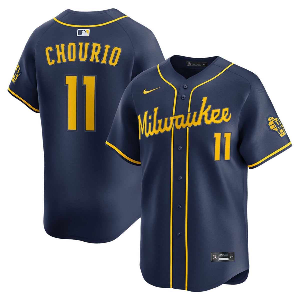 Jackson Chourio Milwaukee Brewers Alternate Limited Jersey product image 1