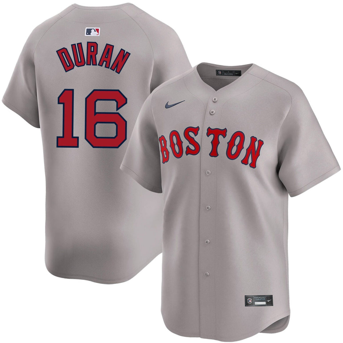 Jarren Duran Boston Red Sox Road Limited Jersey – Gray product image 1
