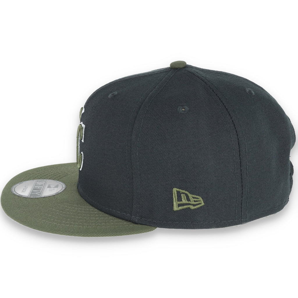 New Era Kansas Royals 2-Tone Color Pack 9Fifty Snapback Hat- Grey/Olive product image 4, provided for visual reference and