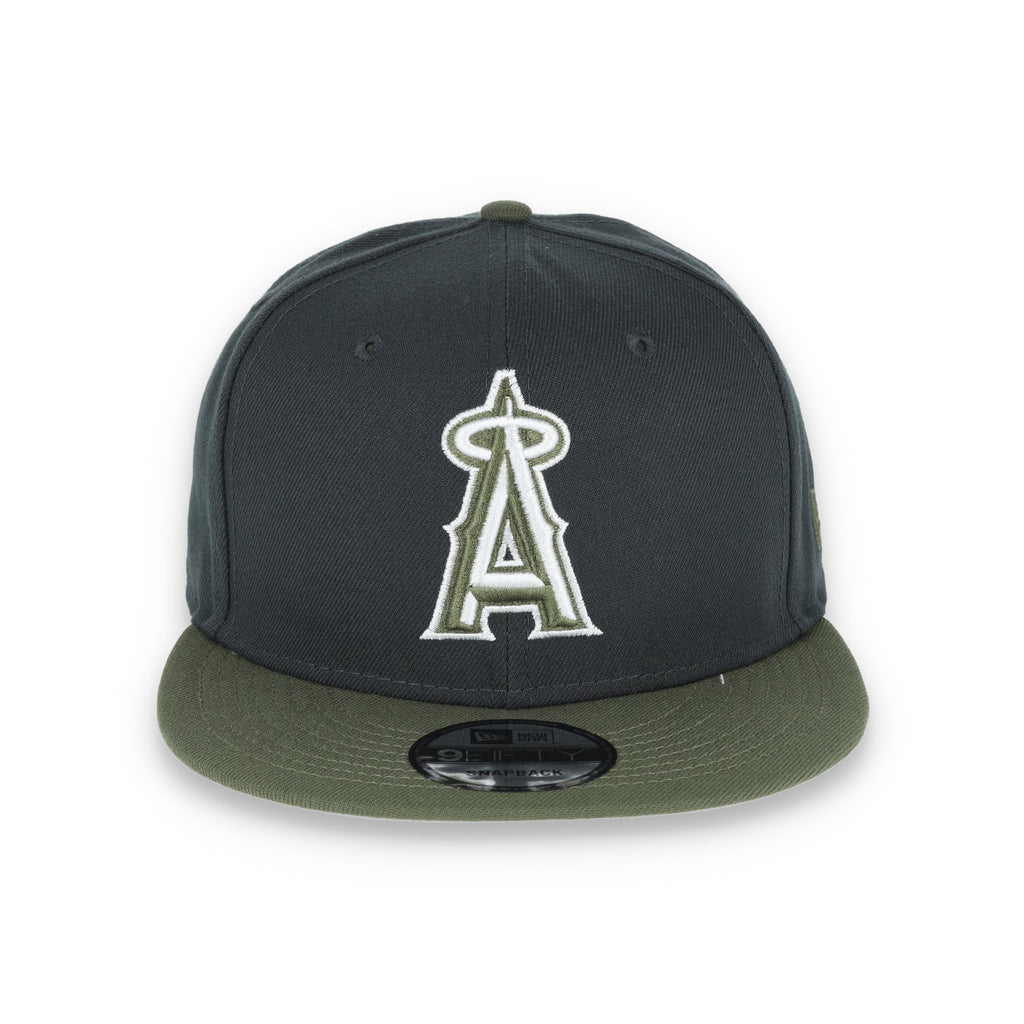 New Era Los Angeles Angels 2-Tone Color Pack Snapback Hat - Grey/Olive product image 2, provided for visual reference and