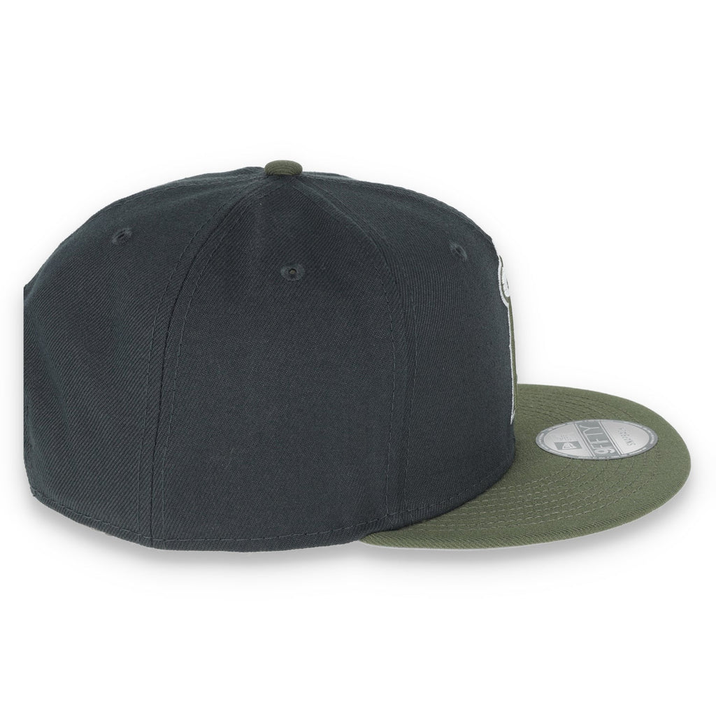 New Era Los Angeles Angels 2-Tone Color Pack Snapback Hat - Grey/Olive product image 6, provided for visual reference and