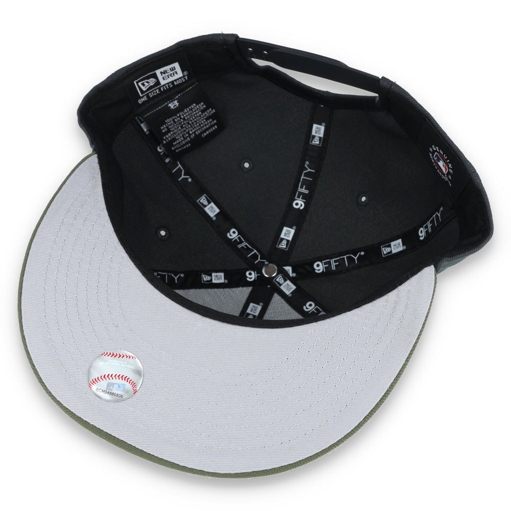 New Era Los Angeles Angels 2-Tone Color Pack Snapback Hat - Grey/Olive product image 5, provided for visual reference and