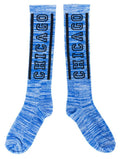 Chicago Heather Blue Socks product image 1, provided for visual reference and product detail review