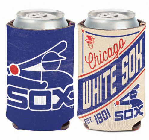 Chicago White Sox Vintage Batterman Logo Can Cooler Coozie product image 1, provided for visual reference and product detail