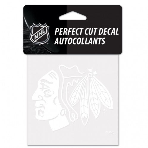 Bhawks 4"x4" perfect cut decal - white primary product image 1, provided for visual reference and product detail review