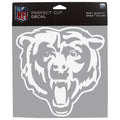 Chicago Bears White 8"x8" Bear Face Logo Die-Cut Decal product image 1, provided for visual reference and product detail