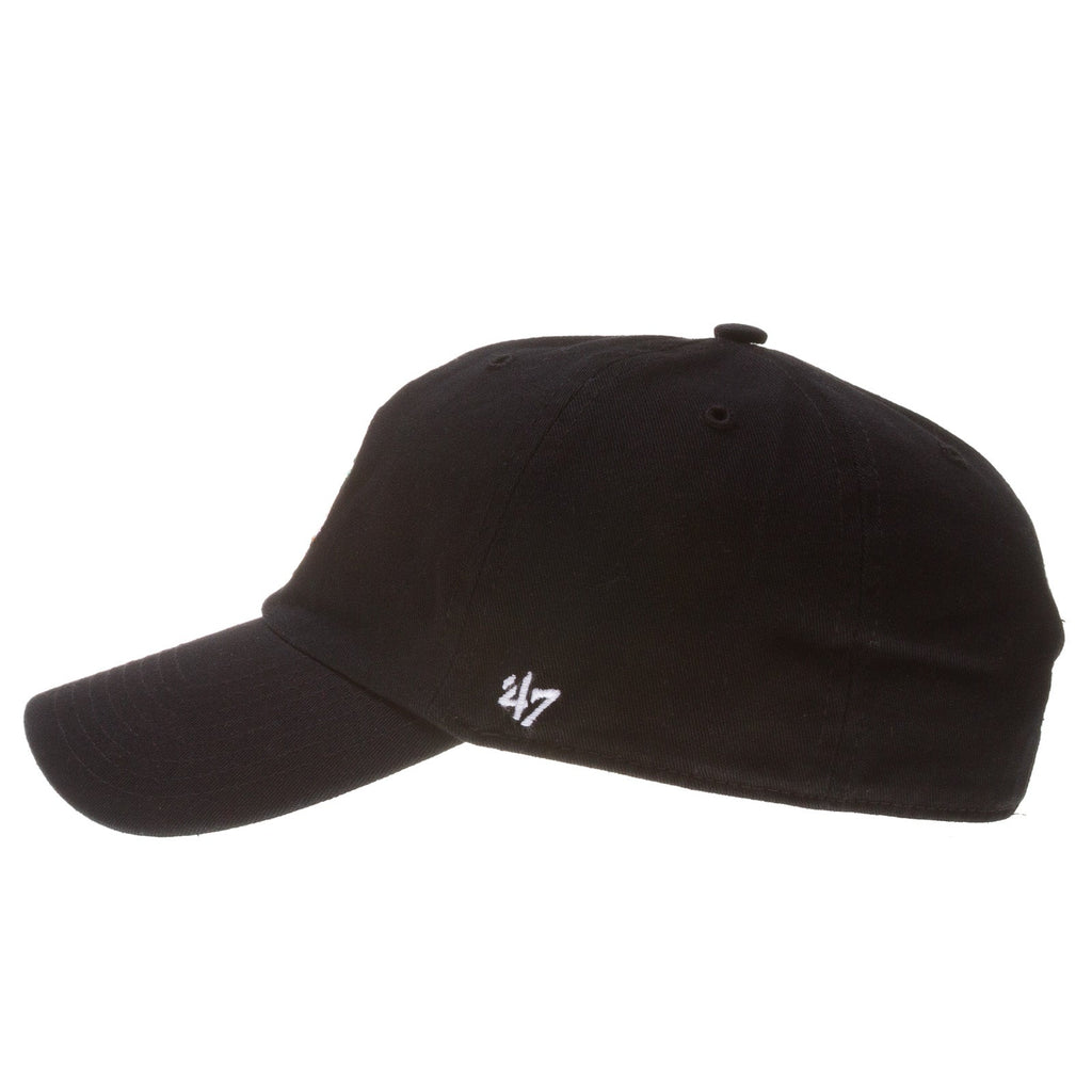 Chicago Blackhawks Black Indian Head Logo Adjustable Clean-Up Hat product image 2, provided for visual reference and product