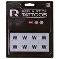Chicago Cubs 8-Piece Peel-and-Stick W Flag Temporary Tattoos product image 1, provided for visual reference and product