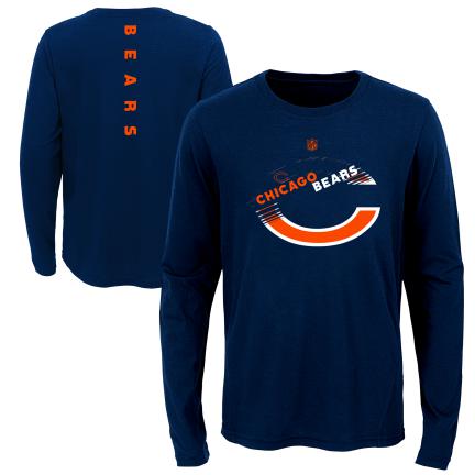 Chicago Bears Youth Flux Ultra Long Sleeve T-Shirt product image 1, provided for visual reference and product detail review