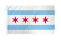 Chicago 3'x5' Flag product image 1, provided for visual reference and product detail review
