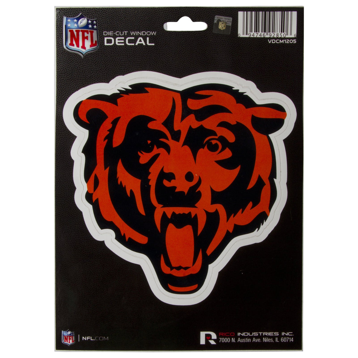 Chicago Bears Face Logo Die-Cut Decal product image 1, provided for visual reference and product detail review
