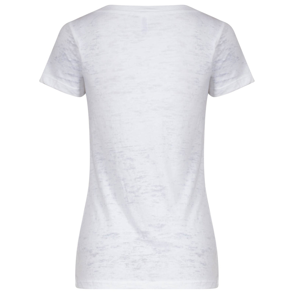 Chicago Women White Full Body Vertical Chicago Flag V-Neck T-Shirt-Shirt product image 2, provided for visual reference and