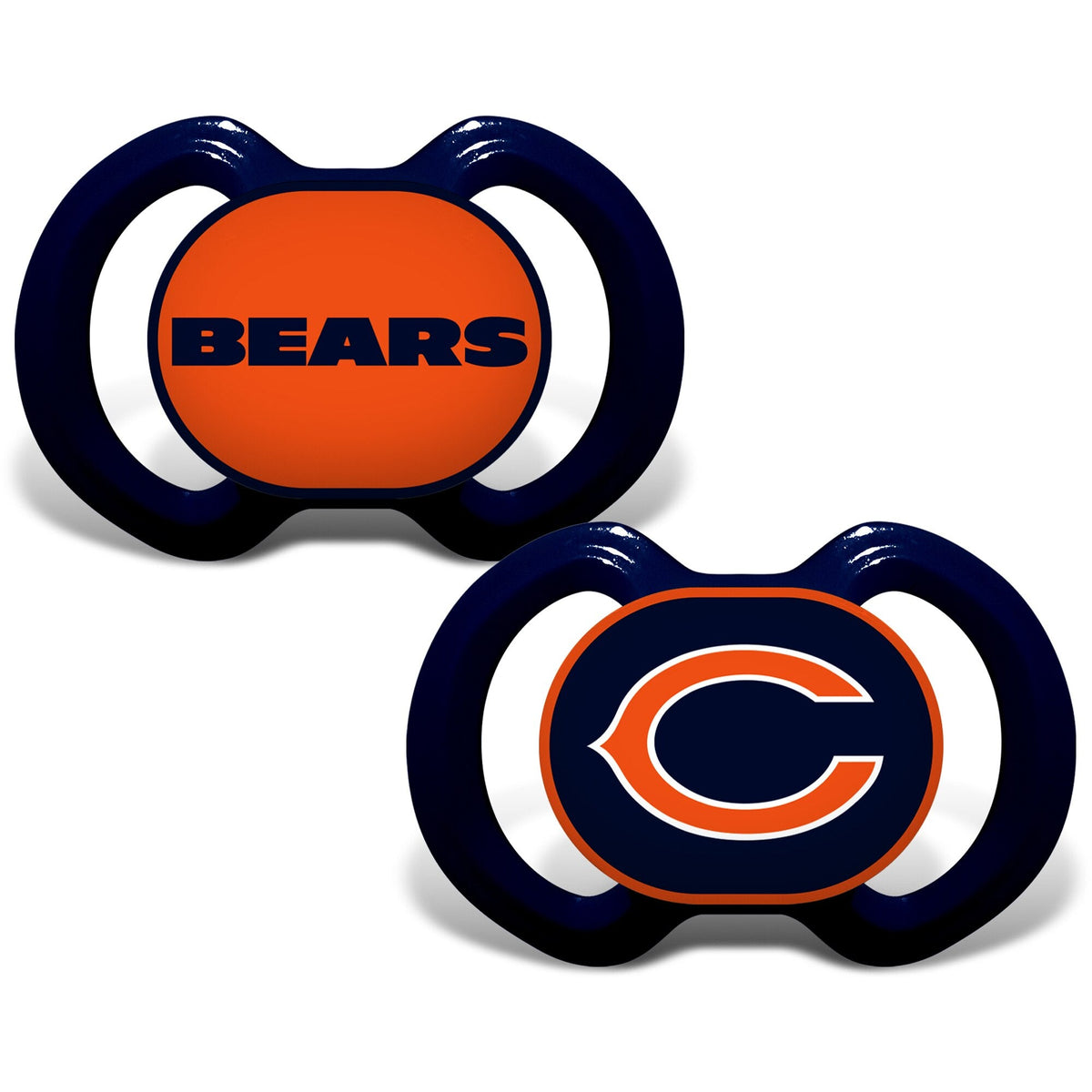 Chicago Bears 2-Pack Pacifiers product image 1, provided for visual reference and product detail review
