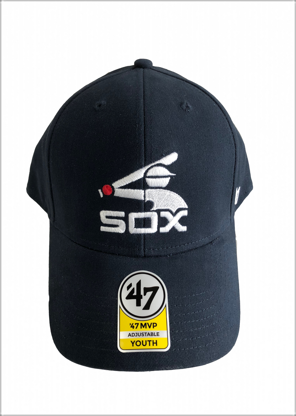 Chicago White Sox Youth Navy Basic MVP Adjustable Hat product image 1, provided for visual reference and product detail
