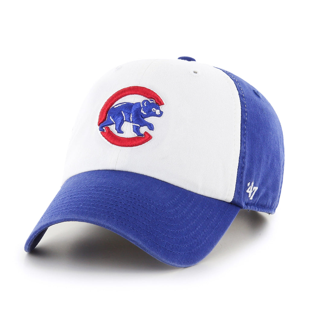 Chicago Cubs C Cub Logo White/Royal 47' Clean Up Adjustable Hat product image 1, provided for visual reference and product