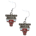 Chicago Bulls Dangle Logo Earrings product image 1, provided for visual reference and product detail review